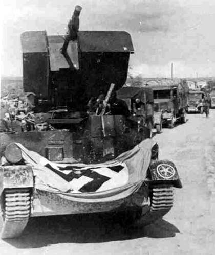 Flakpanzer Bren, detail znaku jednotky