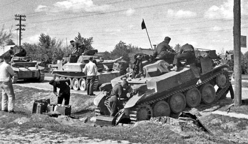 plamenometný tank PzKpfw II (Flamm), neboli Flammpanzer II